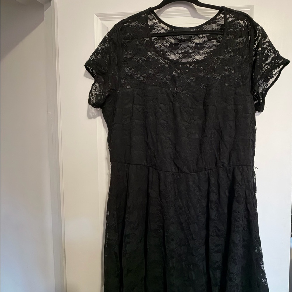ASOS Curve Black Lace Dress Size 20